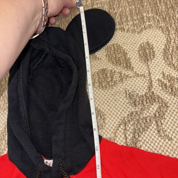 Vintage 80’s 90’s Disney Babies Mickey Red Hoodie Mickey Ears Size 6-12 Months - Picture 13 of 16